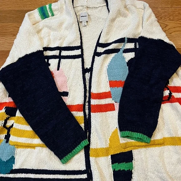 Anthropologie Nautical Buoy Cardigan L/XL NEW - Picture 11 of 15
